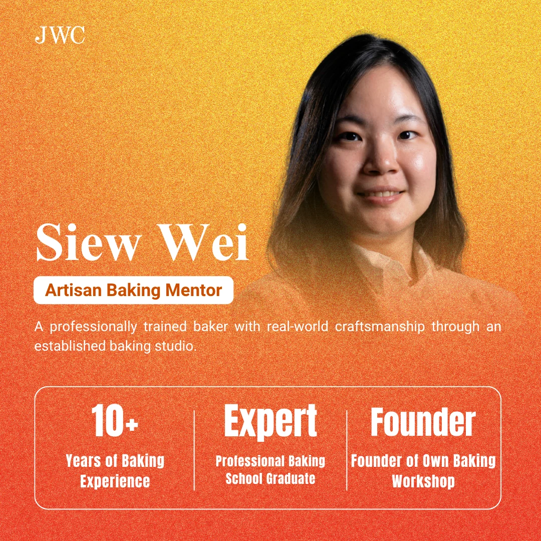 Xiao Wei, lead instructor of the JWC Academy weekend baking course