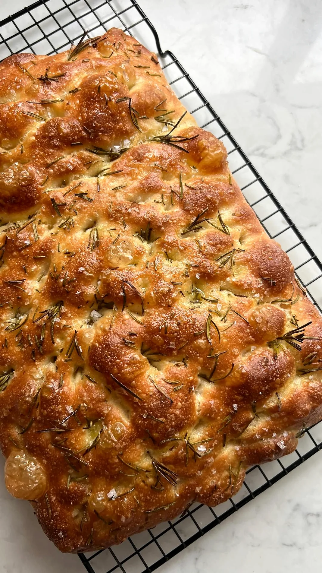 Rosemary sea salt focaccia