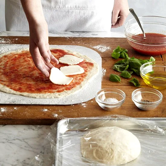 Pizza dough and topping practice