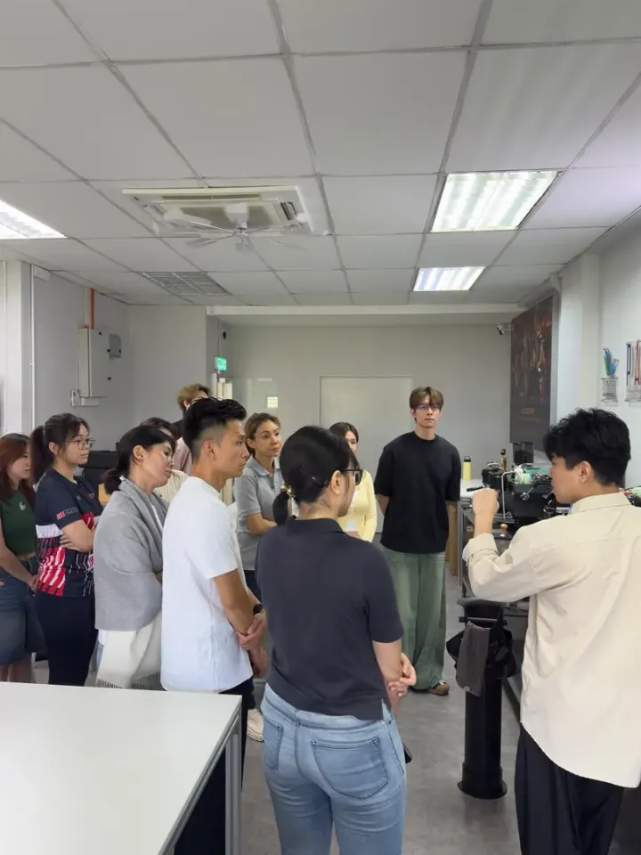 JWC Academy students learning coffee skills in a real classroom